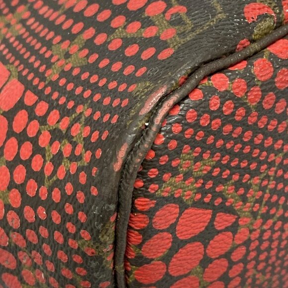 Auth LOUIS VUITTON Neverfull MM M40686 Rouge Louis Vuitton x Yayoi Kusama GI2132 - Picture 3 of 16